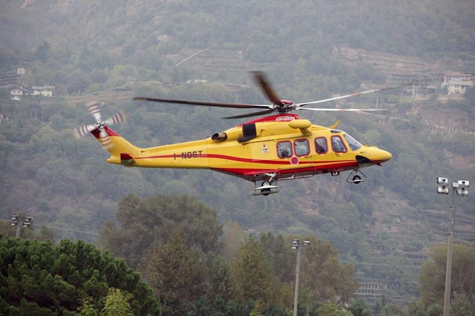 Elisoccorso a Carlazzo per uomo caduto nel lago ghiacciato