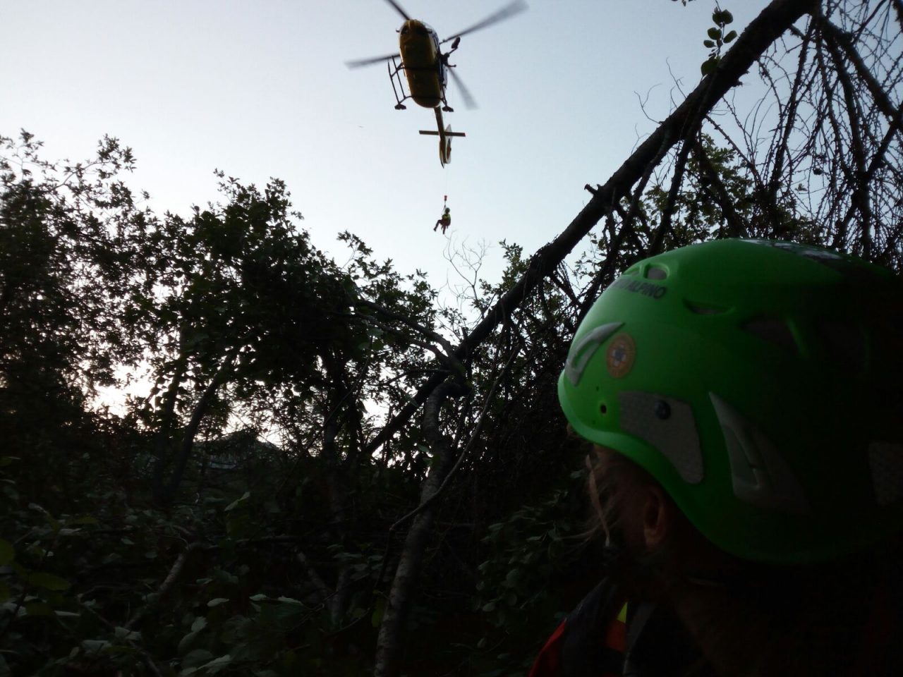 Disperso in Val d’Ambria recuperato dal Soccorso alpino