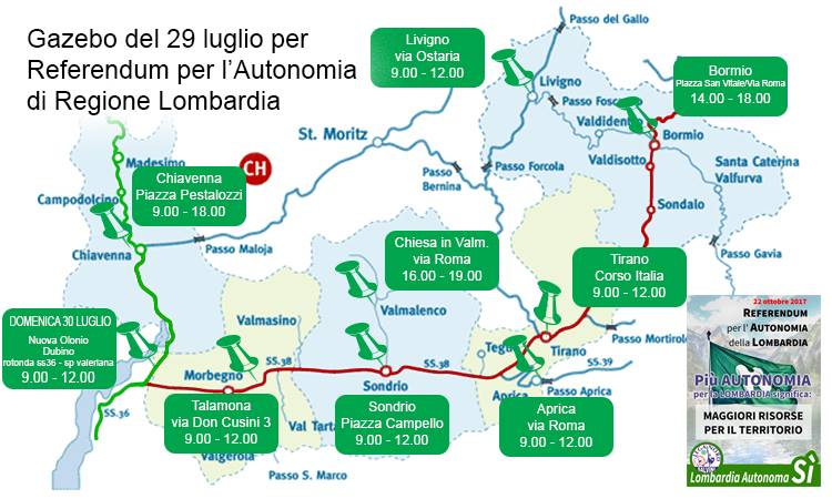 Grande “gazebata” della Lega Nord per il Referendum