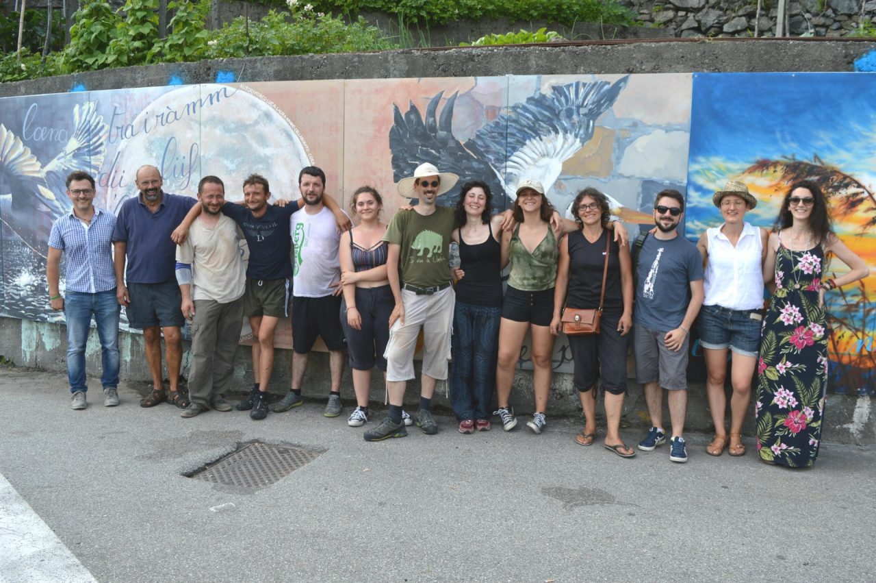 Pannelli artistici al Ponte del Passo di Sorico