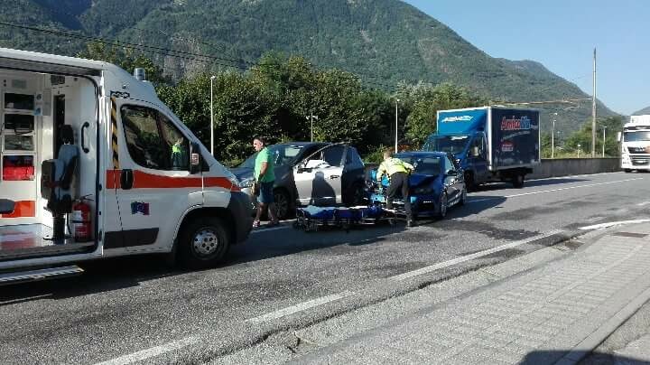 Incidente a Berbenno, tre feriti