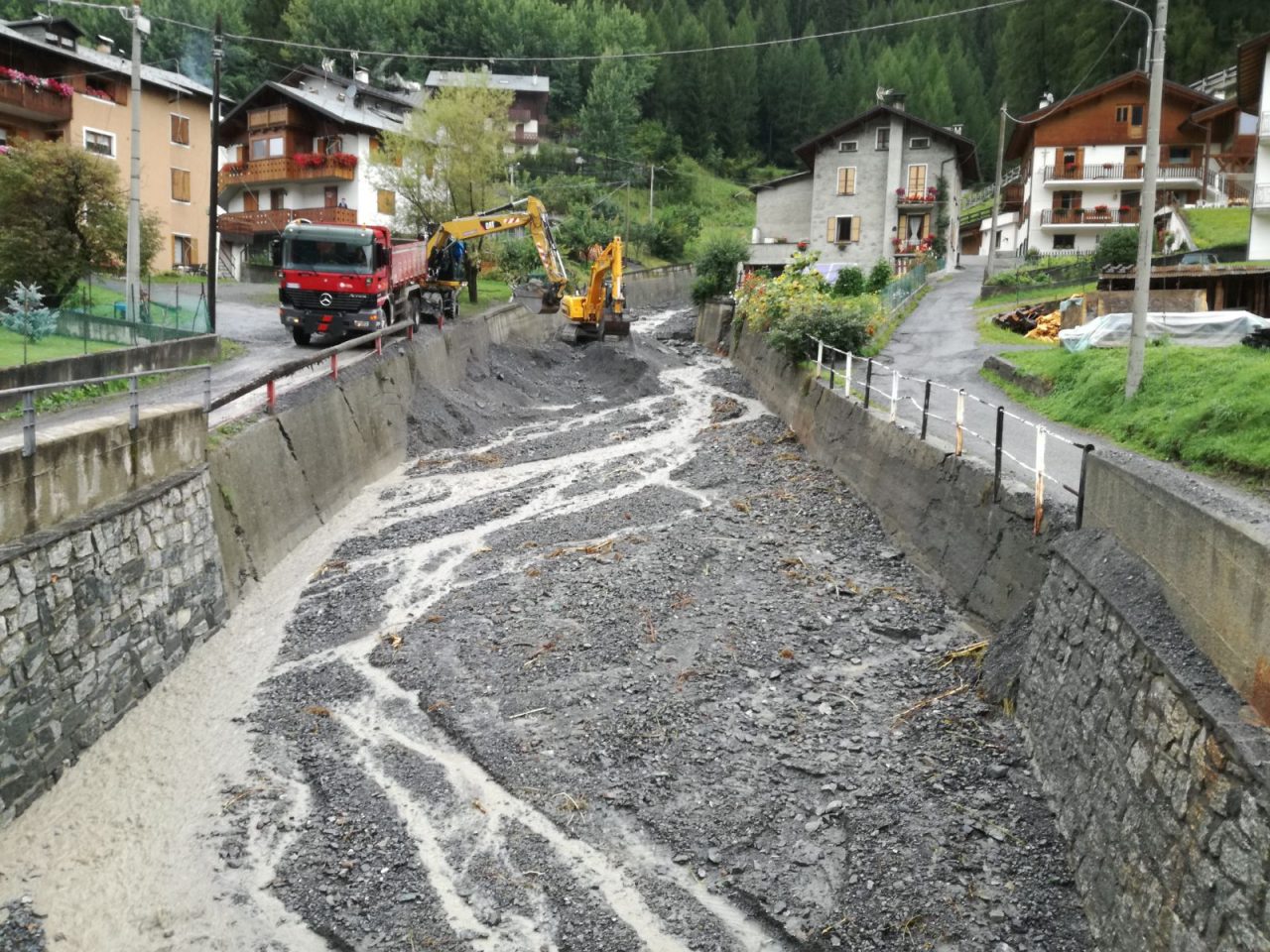 Valdidentro, aggiornamento sulla situazione del Rio Scianno