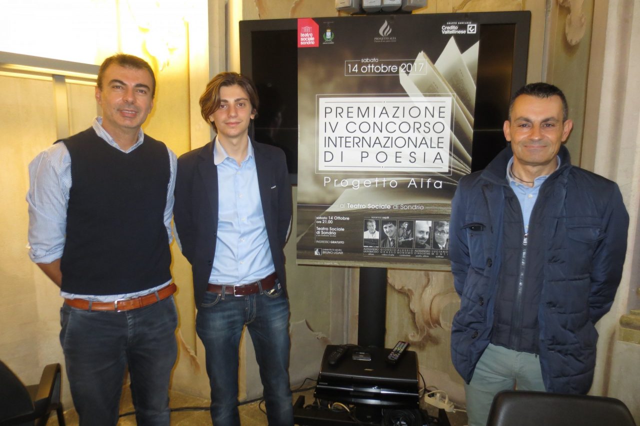Tre valtellinesi tra i vincitori del IV concorso internazionale di Poesia Progetto Alfa