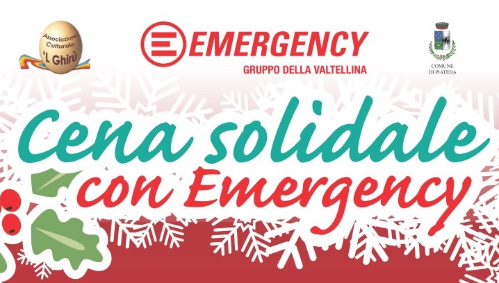 Cena solidale Emergency a Piateda