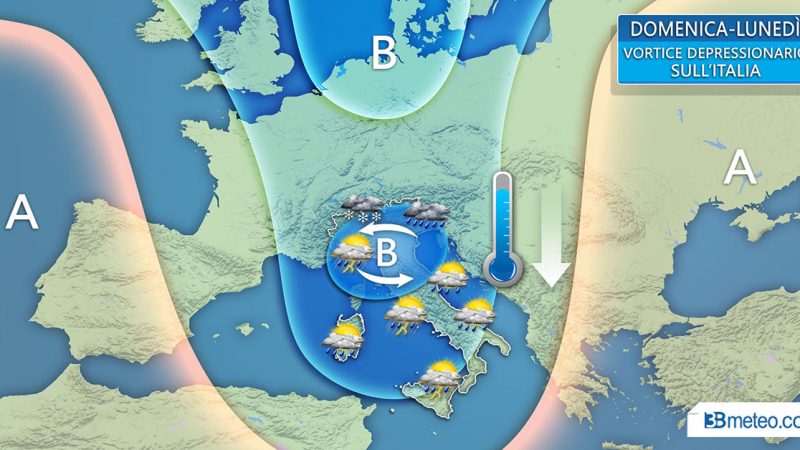 Meteo, nel weekend torna la pioggia