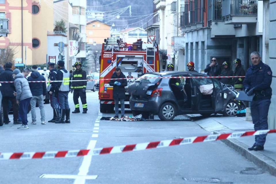 Terrore in piazza Garibaldi a Sondrio il conducente è stato arrestato