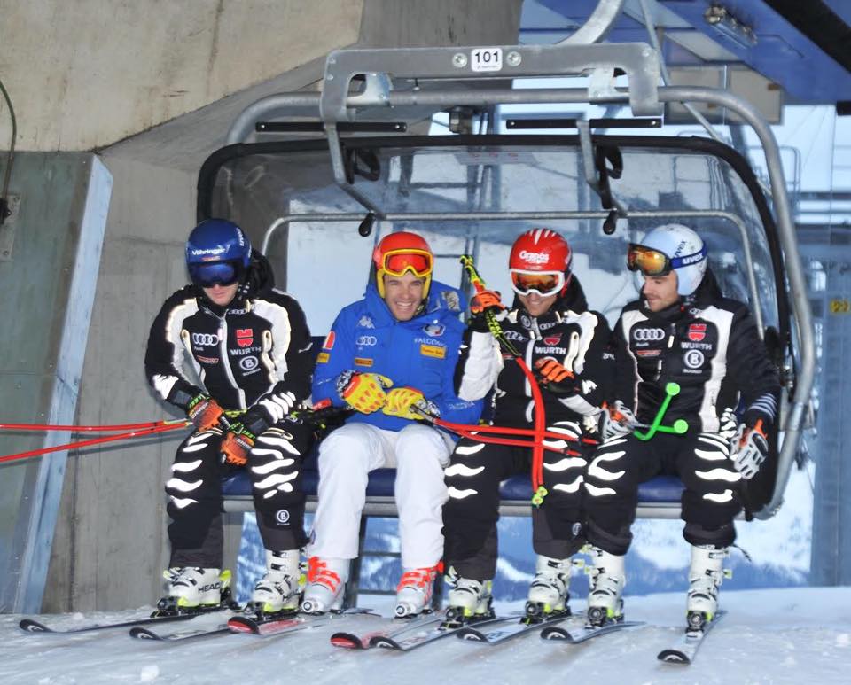Azzurri dominano la prima discesa a Bormio