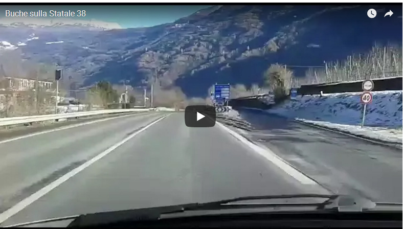 Buche sulla Statale 38 VIDEO