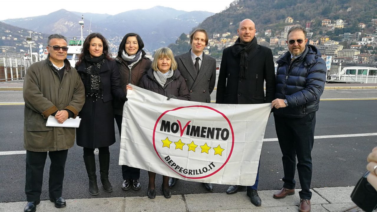 Elezioni Lombardia 2018: a Como il candidato del M5S FOTO E VIDEO