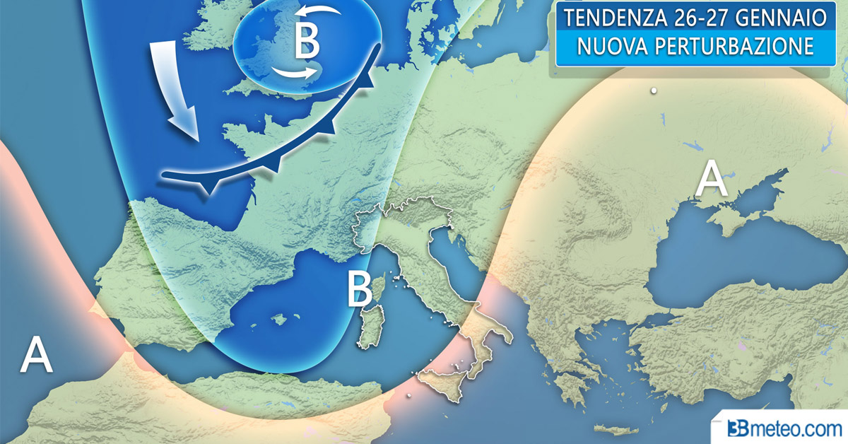 Meteo torna la pioggia da venerdì con neve sulle Alpi, ma non farà freddo