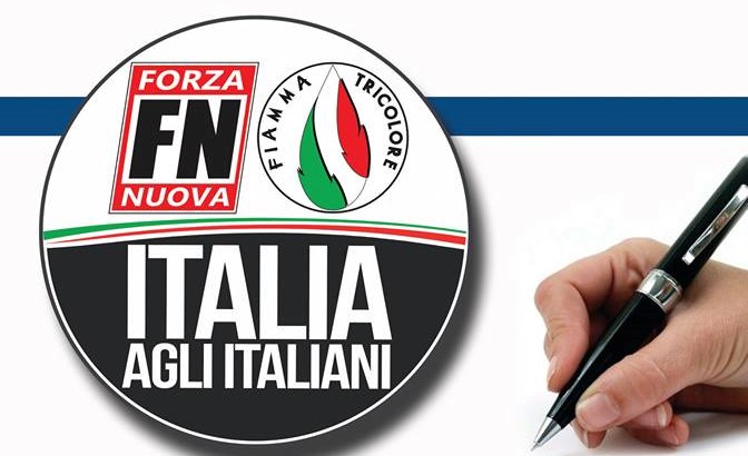 Elezioni 2018 Forza Nuova raccoglie le firme