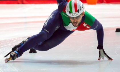 Yuri Confortola in semifinale dei 1000 metri di short track