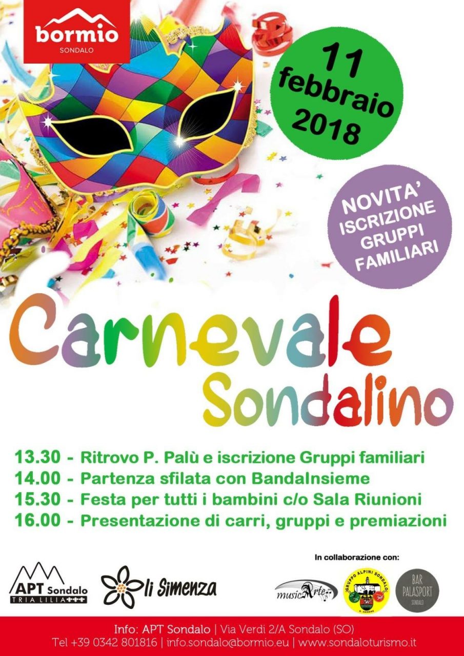 Anche a Sondalo arriva Carnevale