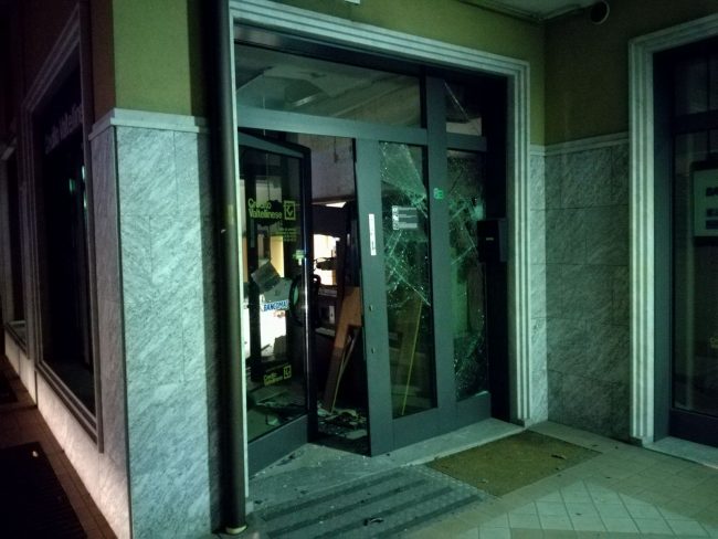Altro bancomat della Credito Valtellinese fatto esplodere VIDEO
