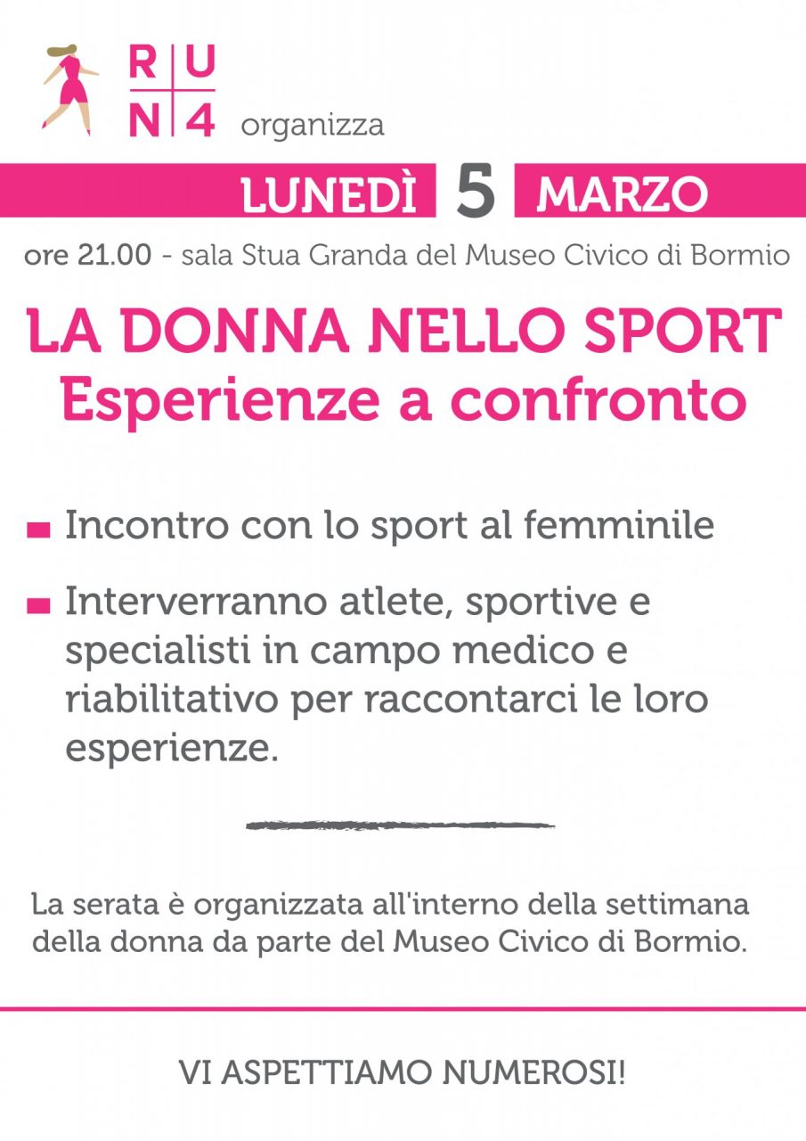 Bormio, serata La donna nello sport