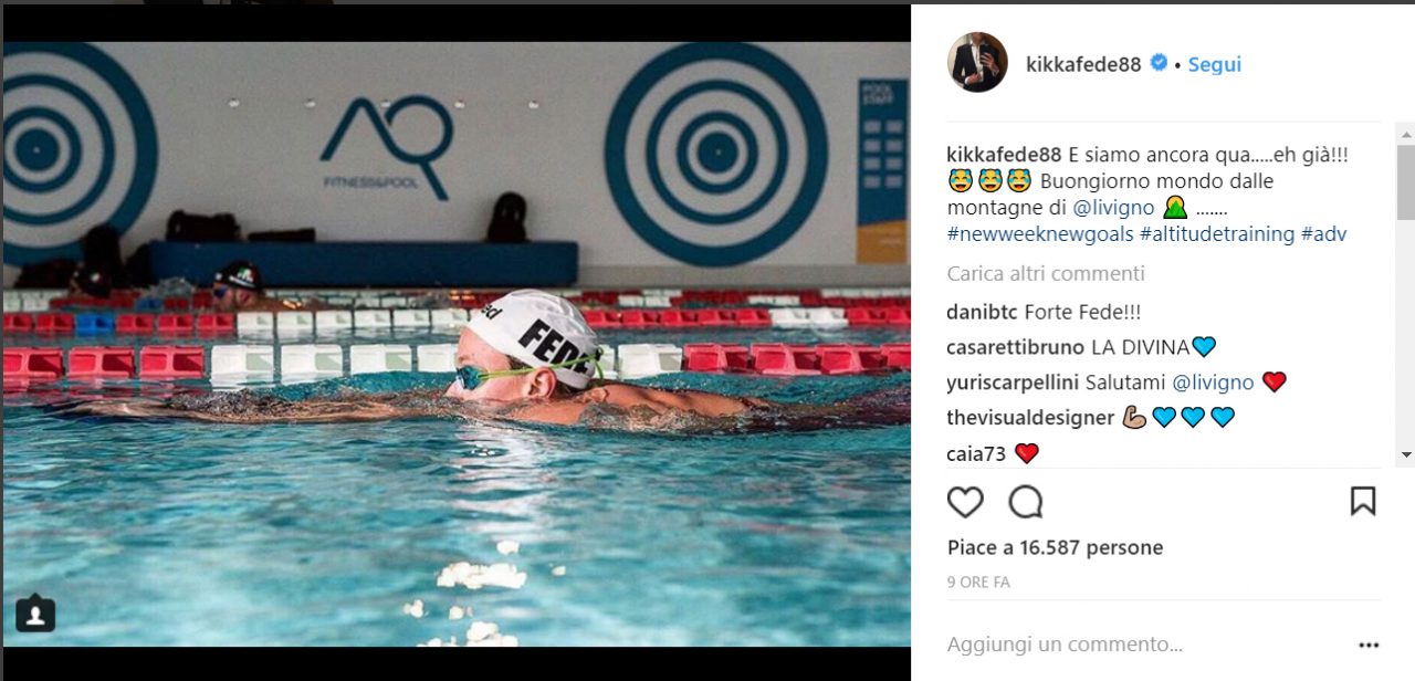Federica Pellegrini a Livigno