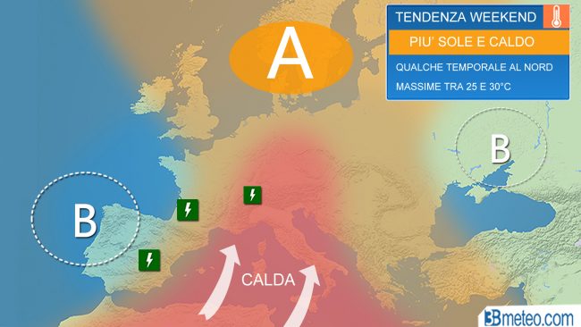 Pioggia per i prossimi giorni PREVISIONI METEO