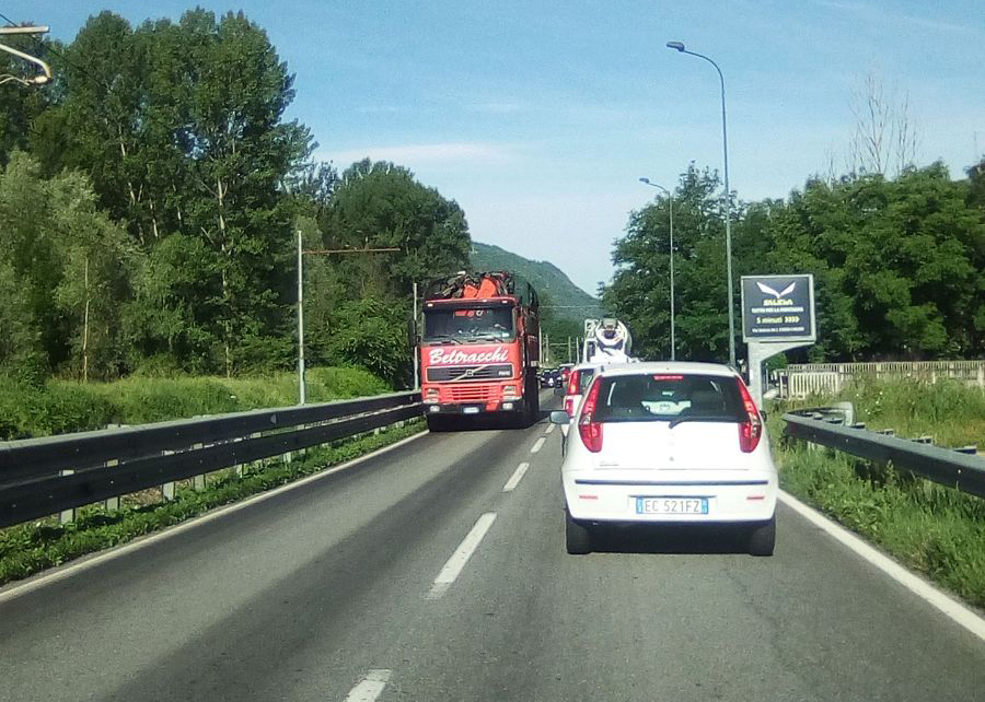 Statale 38 in tilt tra Sondrio e Tirano