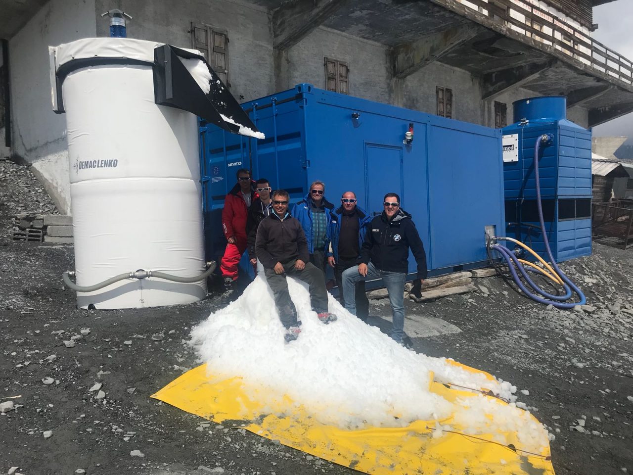 Allo Stelvio neve artificiale anche sopra lo zero termico