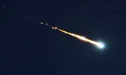 Meteorite infuocato nei cieli
