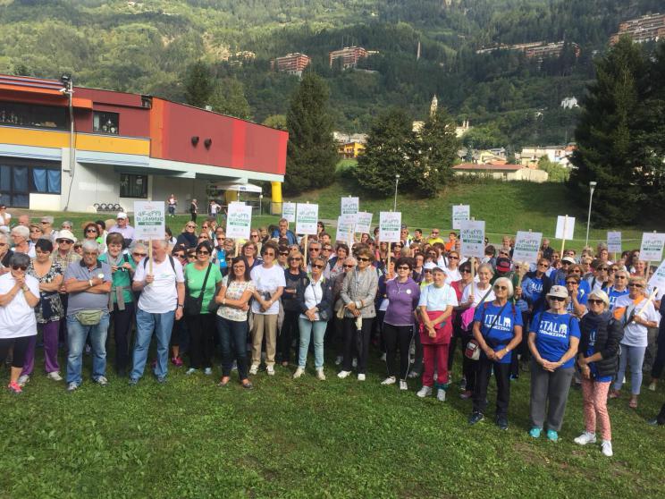 Gruppi di Cammino, a Sondalo il primo raduno fa il botto