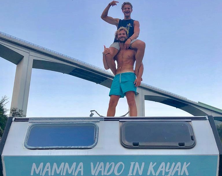 Da Venezia a Genova in kayak, l’impresa dei fratelli Valli è compiuta VIDEO