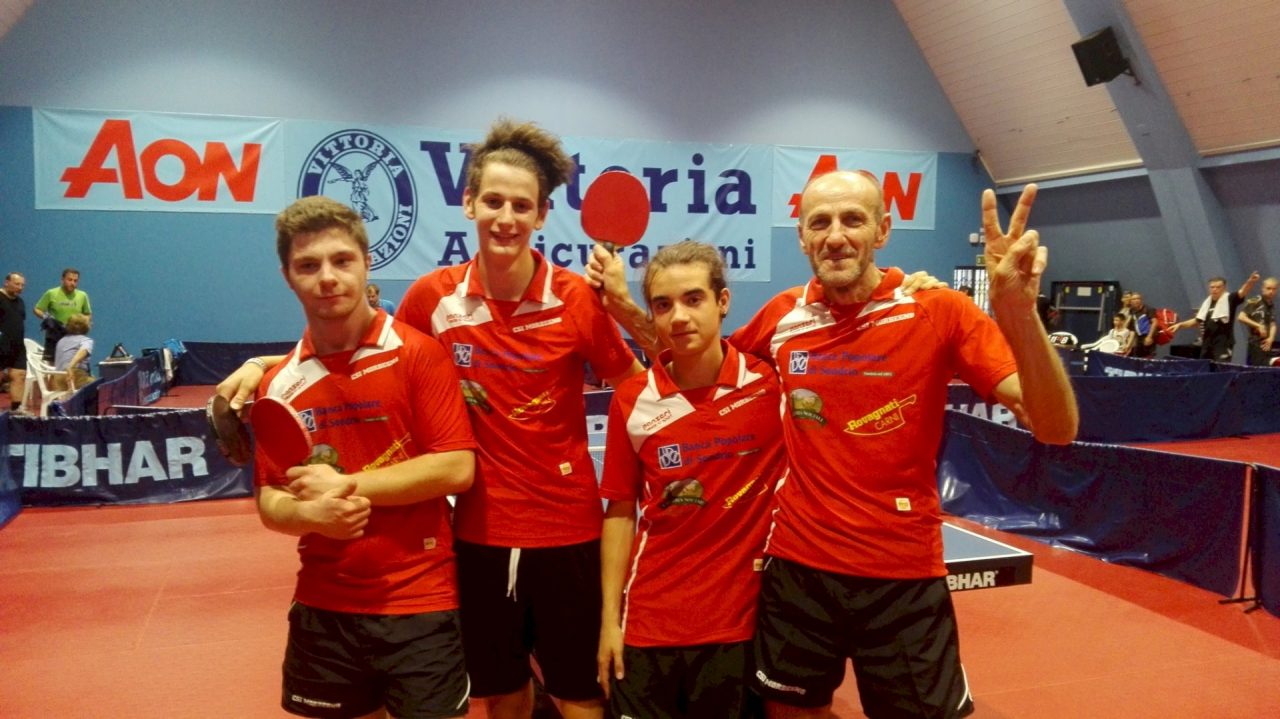 Tennis tavolo: valtellinesi impegnati nella serie D1 regionale