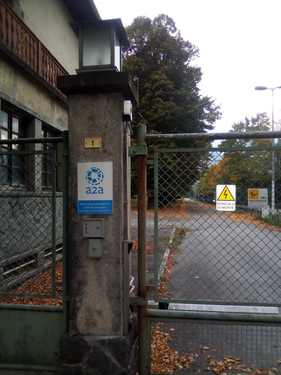 Stazzona, esercitazione alla Centrale Idroelettrica