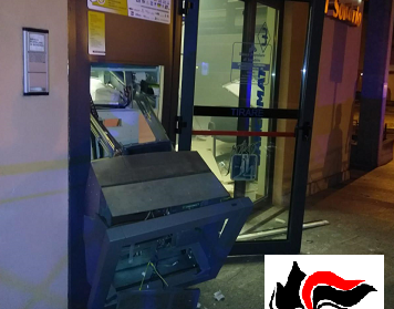 Esploso bancomat della Banca Popolare di Sondrio
