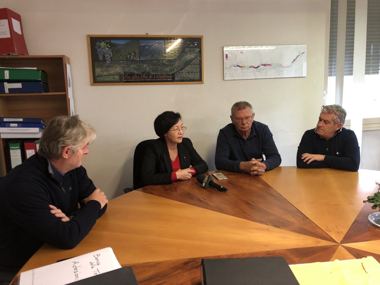 Dalla “patria della mela” in visita alla Fondazione Fojanini
