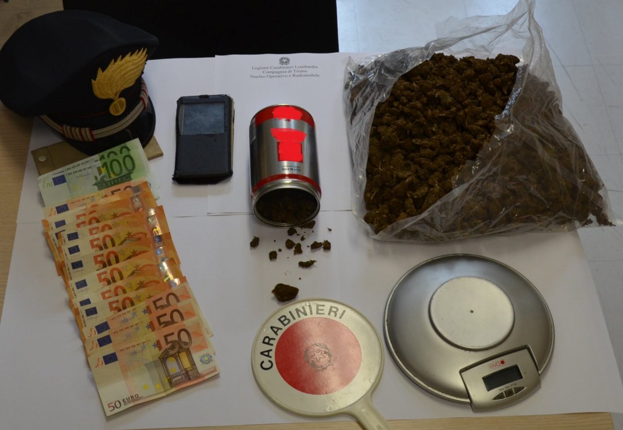 Spaccio a Tirano, valtellinese in manette