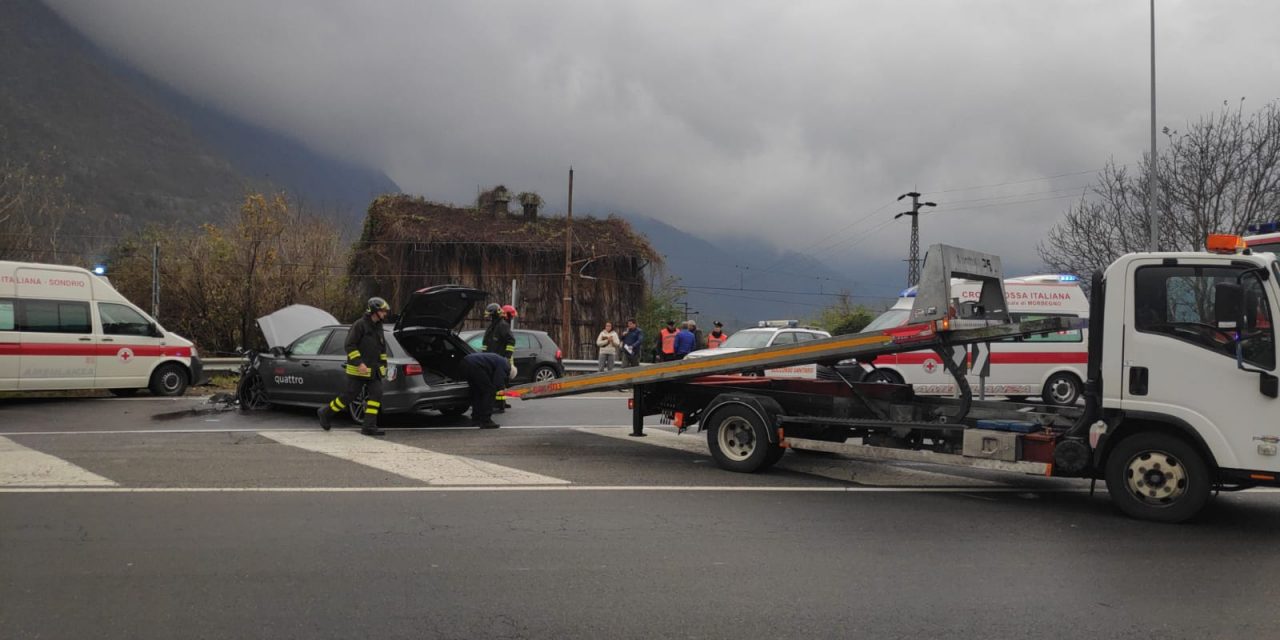 Statale 38, violento incidente ad Ardenno