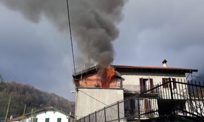 Incendio a Gravedona: evacuata una donna