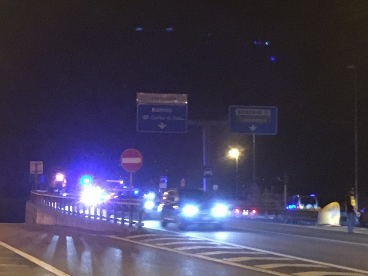 Incidente lungo la Statale 38 a Sondrio