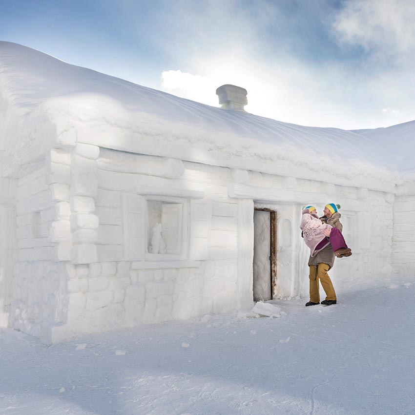 Chalet fatto di neve, a Livigno un’esperienza unica VIDEO