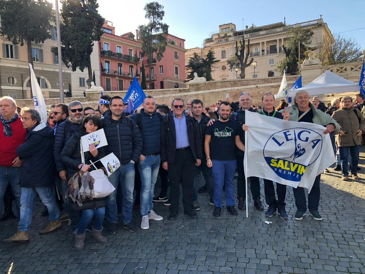 C’è anche la Valtellina con la Lega a Roma FOTO