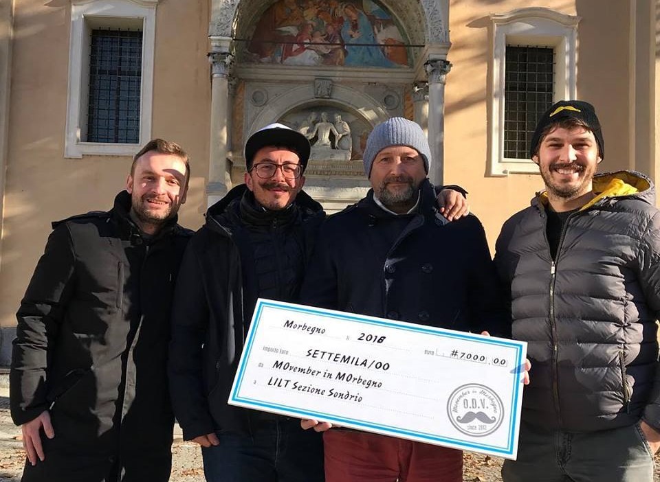 Campioni di solidarietà con MOvember in Morbegno