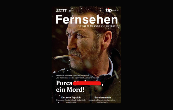 Bestemmia in copertina per il lancio di Rocco Schiavone