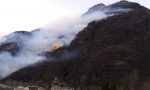 L'incendio da Sorico si sposta a Samolaco, è allarme VIDEO