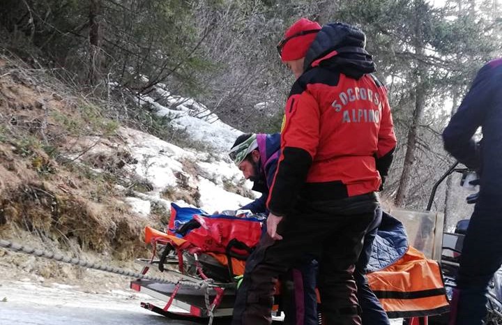 Si infortuna facendo scialpinismo, salvato dal Soccorso Alpino