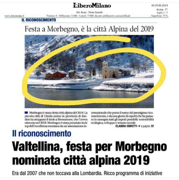 Gaffe di Libero Quotidiano su Morbegno