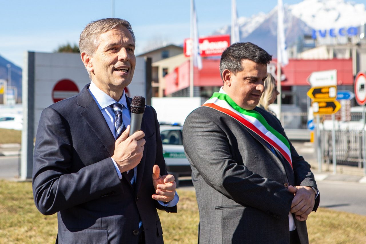Castione Andevenno: strada commerciale intitolata a Bruno Tirelli VIDEO FOTO