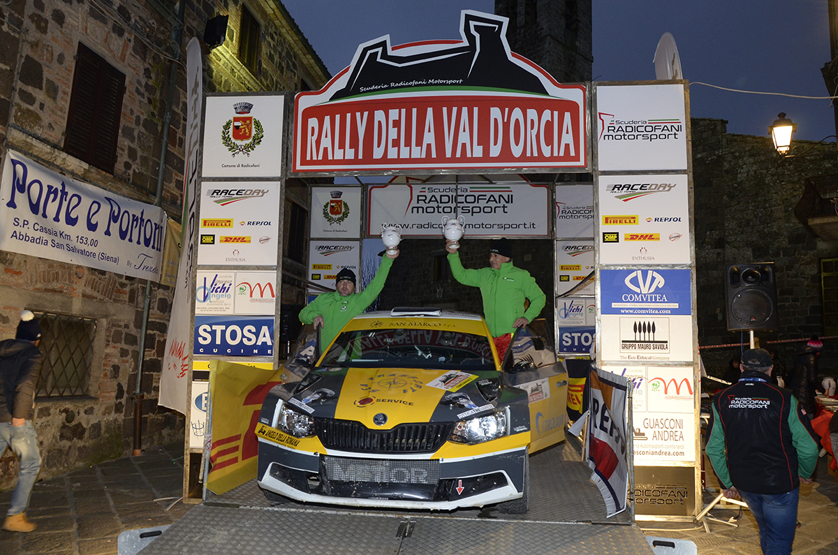 Gianesini e Franzi nella top ten del Rally Val D’Orcia