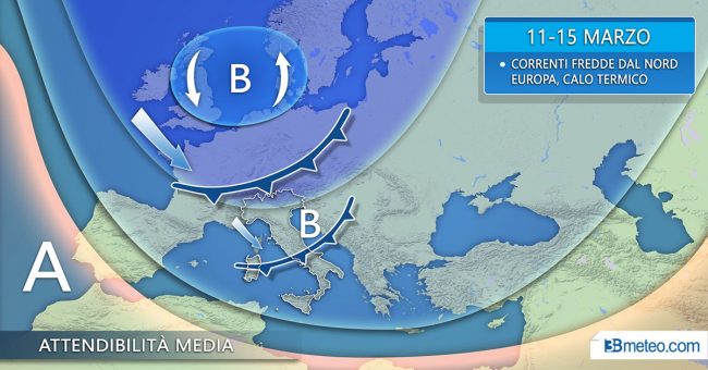 Giovedì nuova perturbazione: pioggia e neve in arrivo PREVISIONI METEO