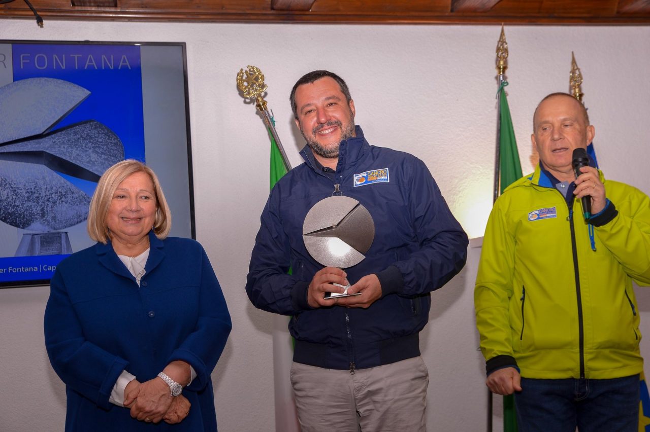 Al vicepremier Matteo Salvini il Premio Walter Fontana 2019