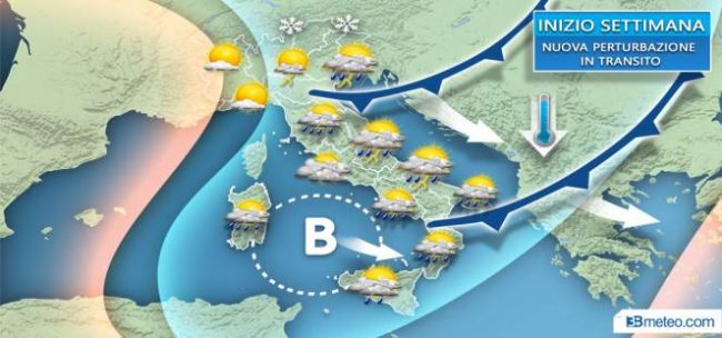 Da questa sera stop al caldo anomalo e torna il vento