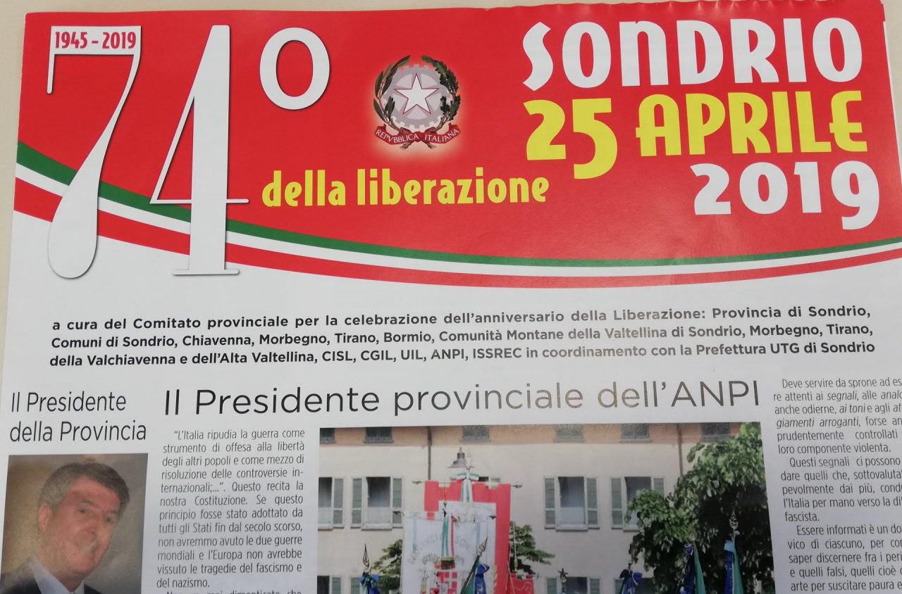 25 Aprile, in regalo domani con Centro Valle un inserto speciale