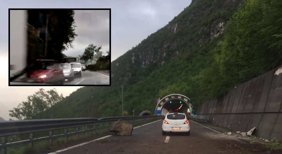 Frana sulla Statale 36: la Valtellina è isolata VIDEO