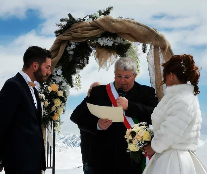 Matrimonio sulla neve a Livigno VIDEO