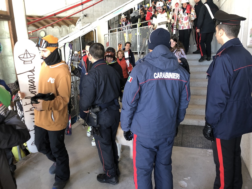 Carabinieri nella Skiarea Valchiavenna, una stagione di controlli